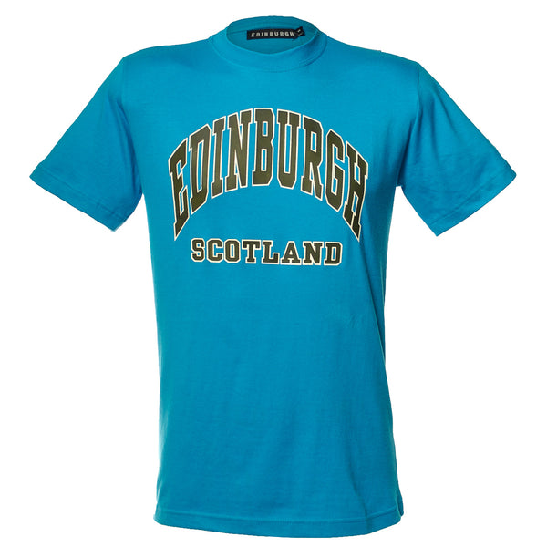 Edinburgh Harvard Print T-Shirt Sapphire Blue