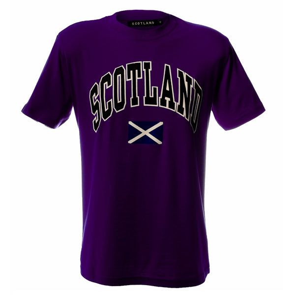 Scotland Harvard Print T/Shirt Purple