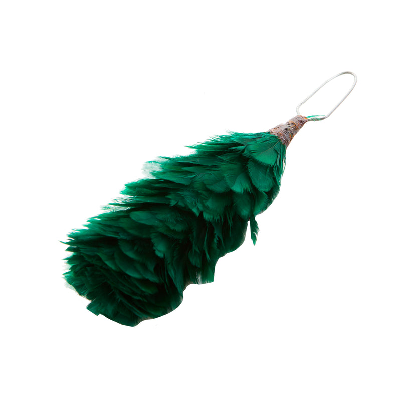 Feather Hackle For Highland Headwear Glengarry Green