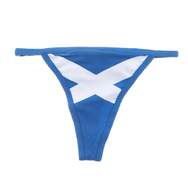 Ladies Scottish Saltire Flag G String