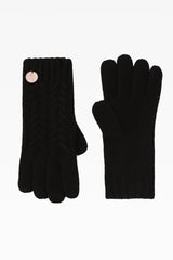 Georgie Cable Rib Gloves - Dunedin Cashmere